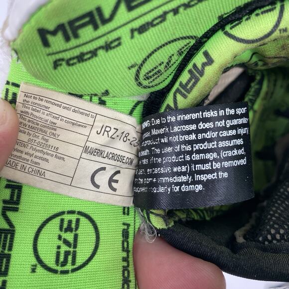 Maverick M4 375 Large 13” Lacrosse Gloves White - Picture 8 of 11